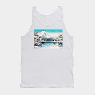 Mt Fuji from Tagonoura, Snow Scene by Hiroaki Takahashi (1932) Tank Top